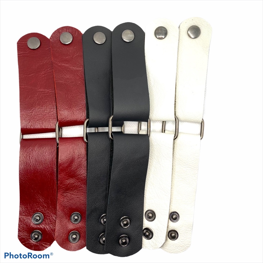 Game Day leather cuffs